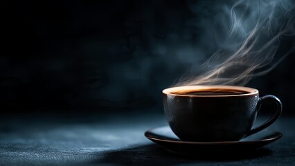 Fototapeta premium Simple Coffee Cup Daily Routine Concept