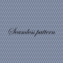 A light blue-grey seamless zig-zag pattern featuring repeating v-shaped lines Vector