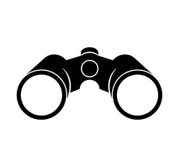 Binoculars vector icon for surveillance and observation scouting tool