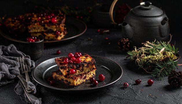 Schwedischer Blodpudding mit Preiselbeeren