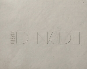 Abstract Text Logo Design on Vintage Paper Background