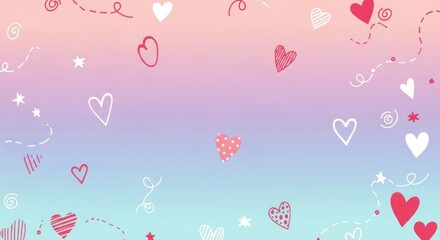 background with hearts