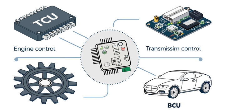 Automotive Control Systems: TCU, BCU, Engine and Transmission Control Components