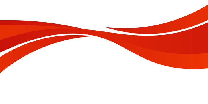 Vector red line background curve element with white space for text and message design, overlapping layers, vector