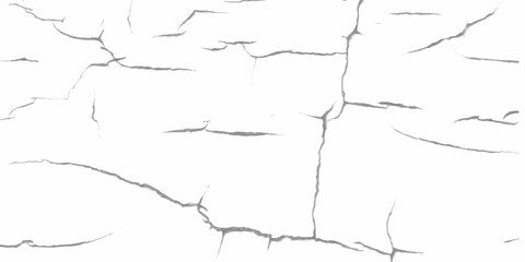 Obraz premium Weathered stucco and cement texture with broken surface patterns for abstract background. Closeup of dry fissure ground. White dried and cracked ground earth background.Cracked wall texture grunge bac