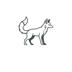 Fototapeta premium Horse silhouette vector illustration isolated on a white background