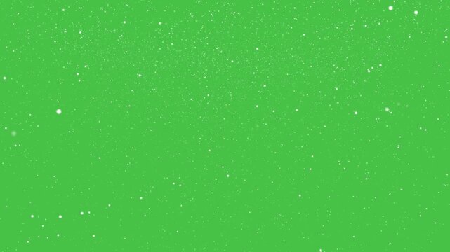 snow falling on green screen, Realistic snow fall seamless loop animation on green screen background. Snowfall overlay- White Snowfall Effect animation on green screen background. Christmas & Holiday 
