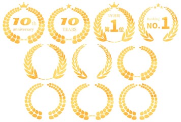 月桂冠 周年記念 アニバーサリーエンブレムイラストセット