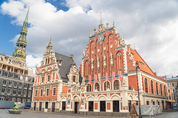 Fototapeta premium The House of the Blackheads is a building situated in the old town of Riga, Latvia