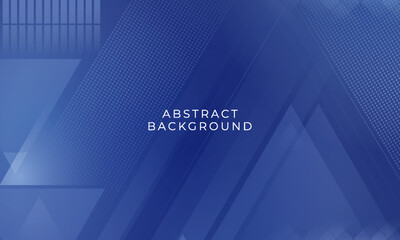 Abstract Colorful Blue with Geometric Shape Combination Background Design. Usable for Greeting Card, Banner, Landing Page, Presentation Background, Etc.
