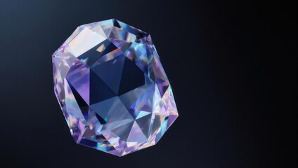 Iridescent Gemstone - A Captivating Display of Light and Color.