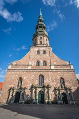 Obraz premium Tower of St Peter’s Church, Riga, Latvia