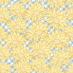 Country Retro, backdrop , surface pattern design, Illustrations
