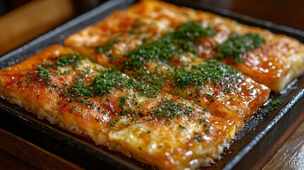Savory Griddle Cakes with Parsley.