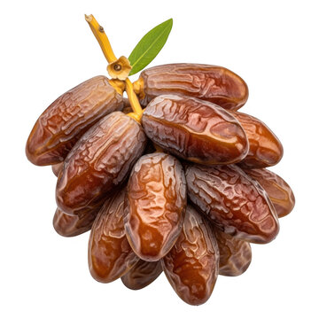 Bunch of dates isolated on transparent background