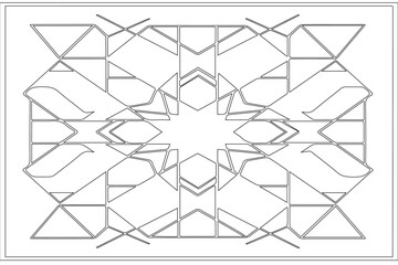 Modern abstract Islamic geometric pattern
