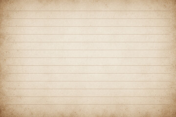 Vintage lined paper background with aged texture.