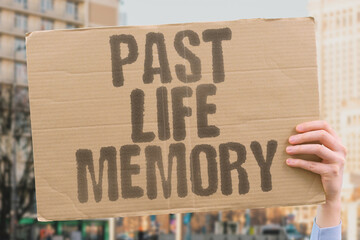 "Past Life Memory" Previous existences sometimes recalled. PAST. LIFE. MEMORY. PREVIOUS. EXISTENCES.