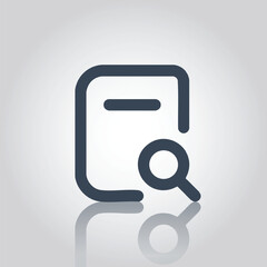 Document Search and File Review Icon