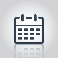 Lineal Calendar Icon for Scheduling and Event Planning