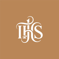 IHS Monogram Logo Design for Religious Symbolism and Branding.