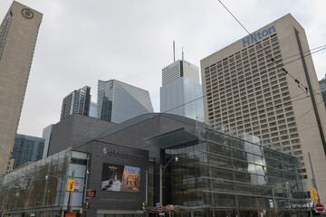 Naklejka premium exterior of Four Seasons Centre for the Performing Arts located at 145 Queen St W, Toronto