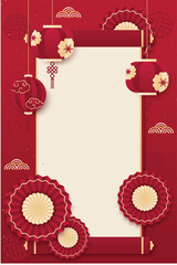 Chinese new year background, chinese design  template