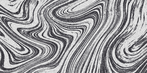 Obraz premium Abstract grayscale marble-like texture with swirling organic patterns and a subtle grainy overlay, creating a sophisticated and visually rich background for design