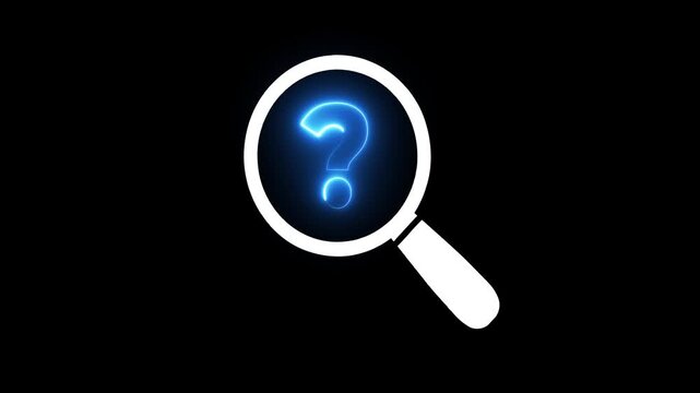 Problems and root cause analysis concept on the transparent background. Define problems to find solution. Motion graphics of problem analysis idea. 4k video animation. 