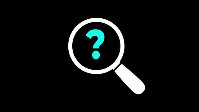 Problems and root cause analysis concept on the transparent background. Define problems to find solution. Motion graphics of problem analysis idea. 4k video animation. 