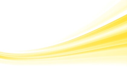 A simple abstract design. The image features soft, curved yellow lines against a white background, creating a sense of gentle movement