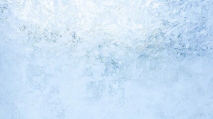 Fototapeta premium Frosty Ice Texture Background for Winter Design Projects with Intricate Crystal Patterns and Cool Blue Tones