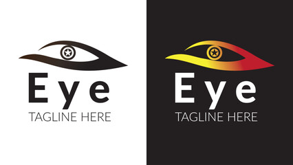 Eye logo design template