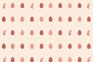 Clean Modern Easter Repeat Pattern for Packaging and Branding Use