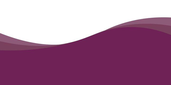 Purple wave background. Curved Header and Footer elements. eps 10 illustration.