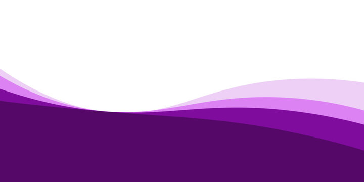 Purple wave minimalist modern background with white space for text and message. template design