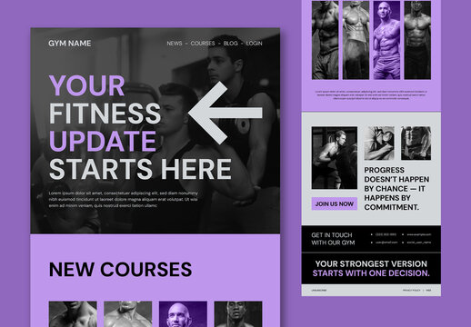 Fitness and Gym Email Newsletter Template