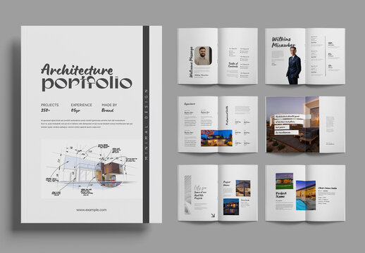 Minimal Architecture Portfolio Book Template
