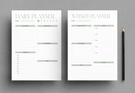 Modern Daily Planner Printable