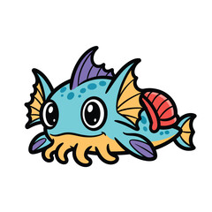 Colorful Cartoon Fish