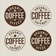 Classic coffee stamp and emblem collection for vintage style branding
