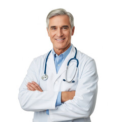 Fototapeta premium Smiling doctor with stethoscope