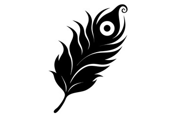 Obraz premium feather vector illustration, feather icon vector