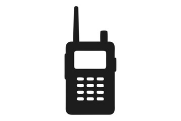 Walkie-talkie icon, Walkie-talkie silhouette vector