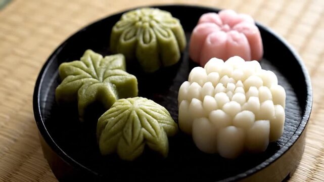 Fresh organic Chinese steamed buns and dumplings are prepared with healthy ingredients like garlic, onions, and ripe red tomatoes for a delicious vegetarian diet