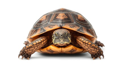 Obraz premium a turtle isolated on a pure white background with a clipping path