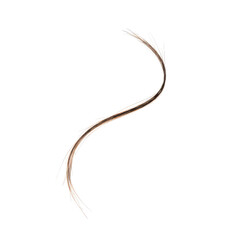 Single eyelash extension isolated on white background