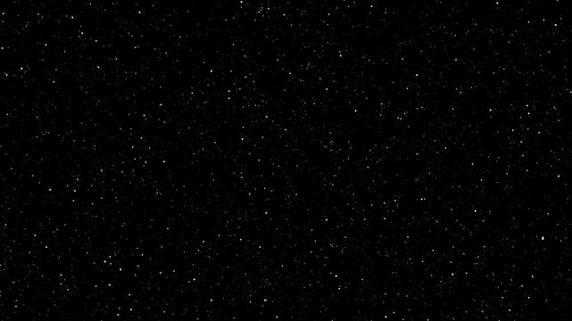 Twinkling stars background animation with shooting stars on black background. 4K animated flickering starfield for night sky background, cinematic motion graphics, space visuals, and video editing.