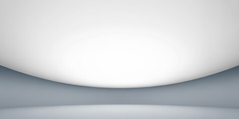 White limbo background with soft gradient. Minimalist backdrop in neutral tones. Empty space for showcasing product. 
