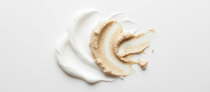 Close-Up of White Cleanser Foam &ndash; Soap and Shampoo Bubbles for Skin Care	
